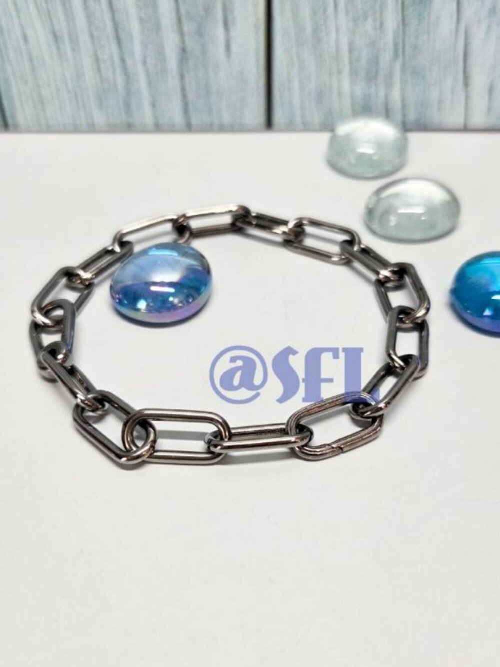 Pandora ME Ruthenium Link Chain Bracelet (549588C00) 7.9 In Charm Bead Bracelet